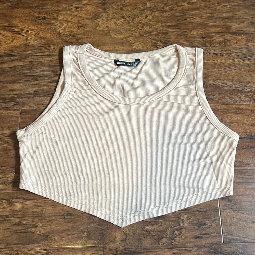 Hanky Hem Rib Knit Tank Top